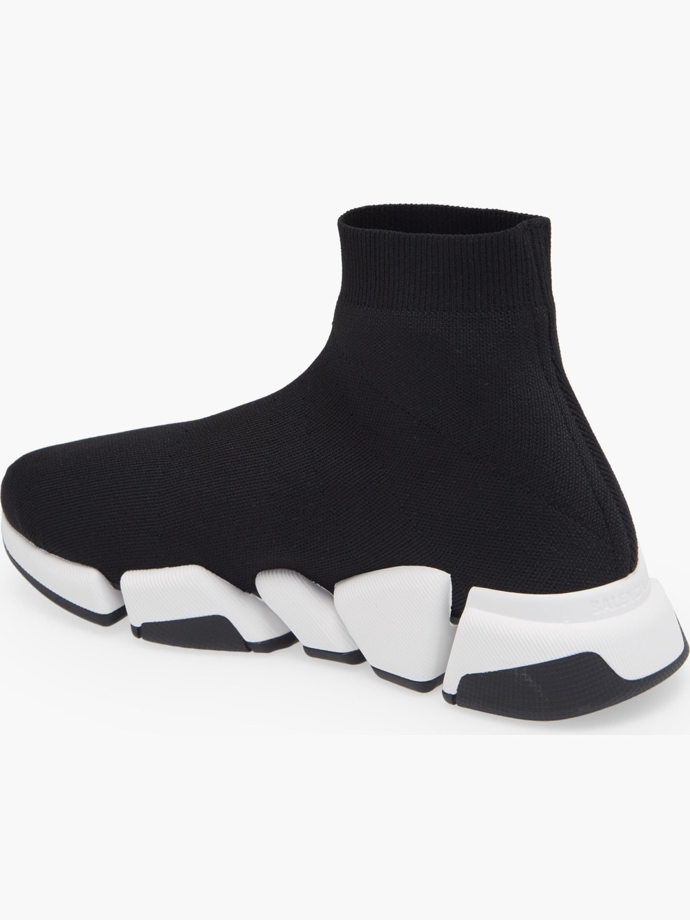 Balenciaga Black and White Speed Sock Runner - Picture 2 of 3